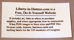 Business Card Message